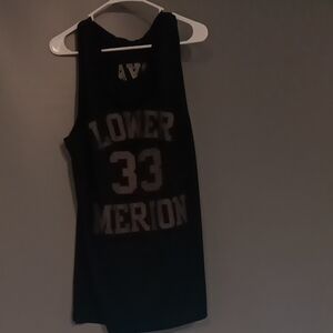 Lower Merion Mens Black Tank Top